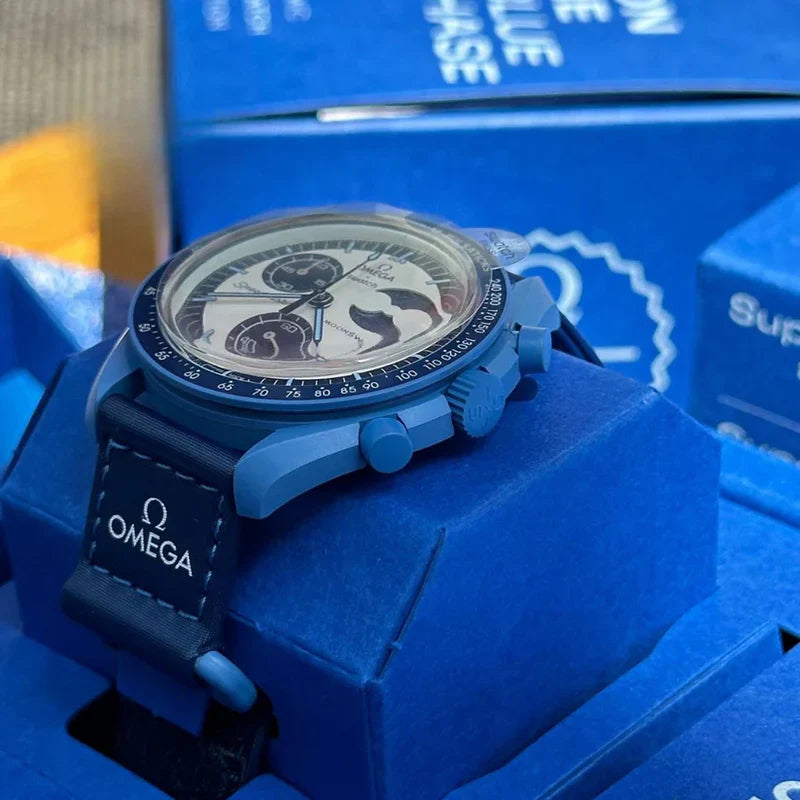 OMEGA X SWATCH MOONSWATCH MISSION TO THE MOONPHASE SUPER BLUE