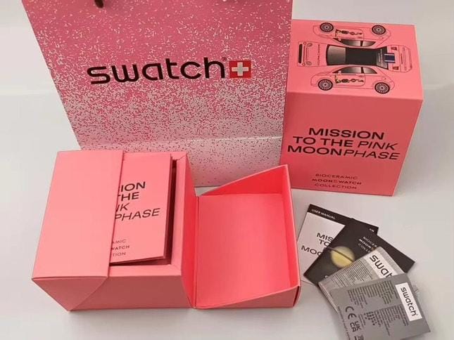OMEGA X SWATCH MISSION TO THE MOONPHASE THE PINK