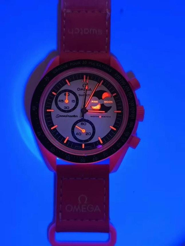 OMEGA X SWATCH MISSION TO THE MOONPHASE THE PINK